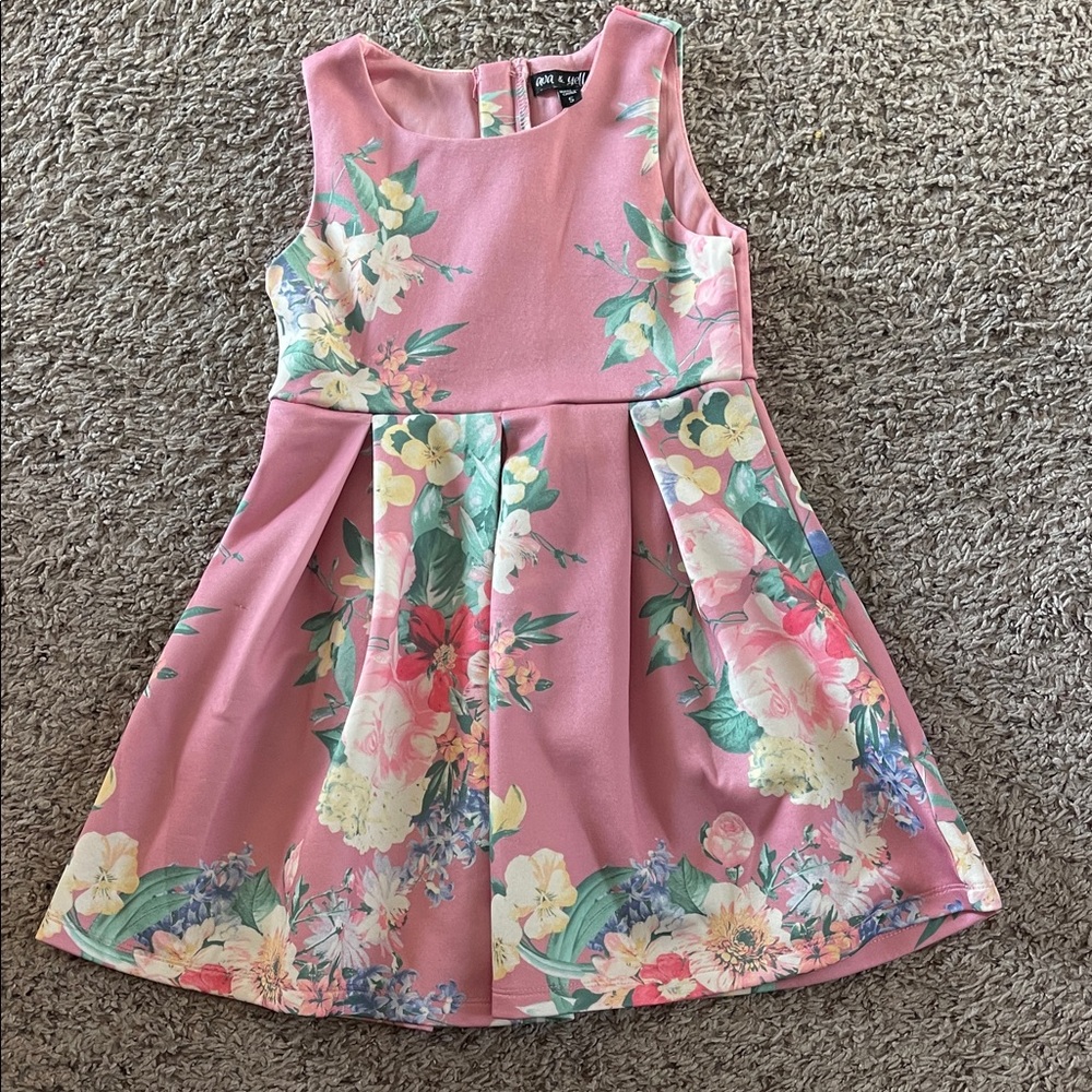 DKNY Pink Floral Kids Dress